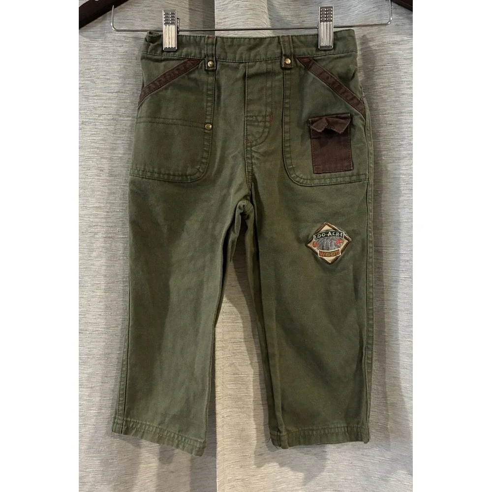 Y2K Disney‎ Winnie The Pooh 100 Acre Woods Cargo Pant Size 3T